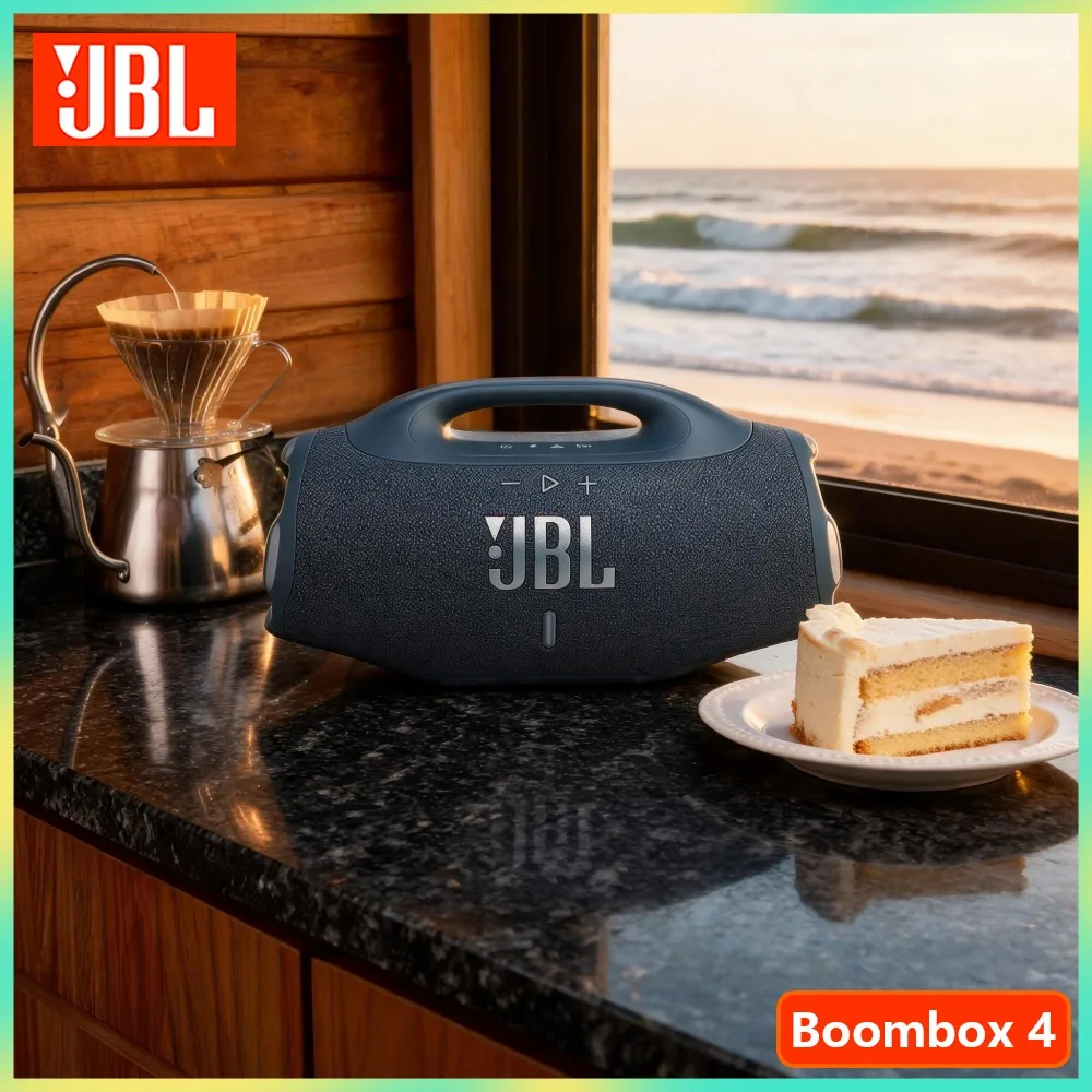 JBL Boombox 4 Wireless Bluetooth Speaker JBL Pro Sound AI Sound Boost Deep Bass Auracast Camping Beach Portable Loudspeaker