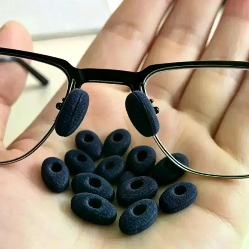 Self-adhesive Anti-slip Eyeglass Nose Pads 60Pcs Soft Foam Breathable Glasses Nose Guards for Long Time Wear Daily Use