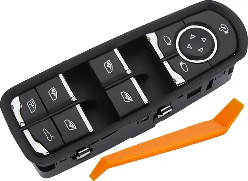 Imagen 2 del producto Botón maestro de interruptor de ventanilla eléctrica delantera izquierda para Porsche Cayenne Macan Panamera 2011-2017 7PP959858MDML 7PP959858RDML