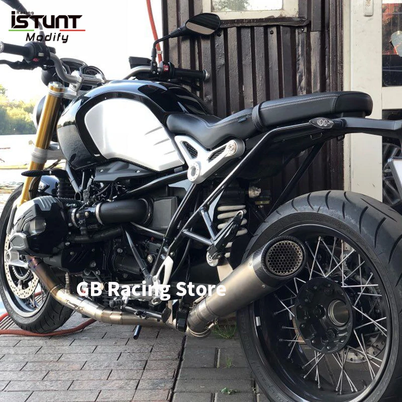 Slip On For BMW R NINE T RNINET 2014 - 2020 Motorcycle Exhaust Escape Moto Modified Titanium Alloy Muffler With Middle Link Pipe