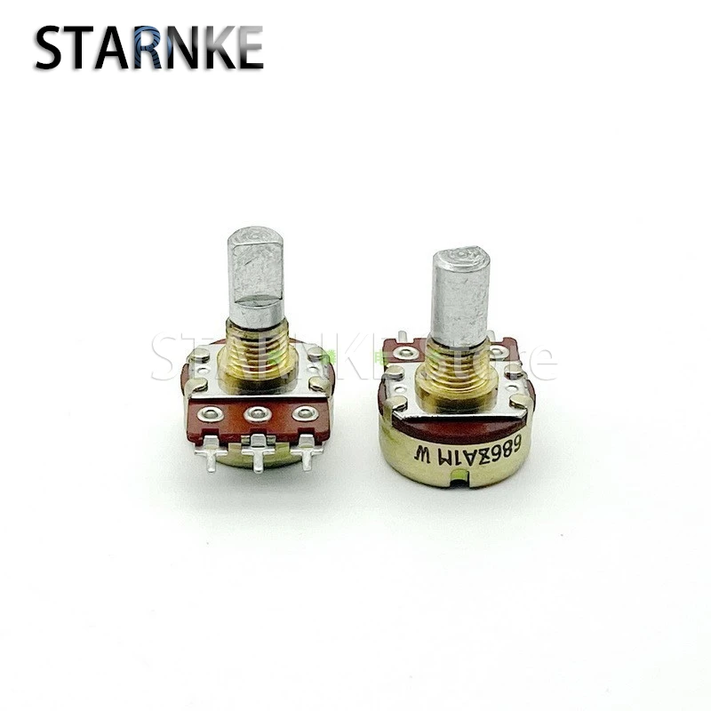 

2PCS 16-type 3-pin single-joint A1M Speaker Amplifier Audio Gain Volume Potentiometer 15mm D Axis