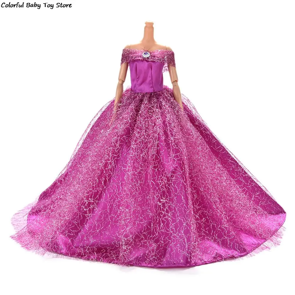 Hot Sale Available High Quality Handmade Wedding Princess Dress Elegant Clothing Gown For Doll Dresses