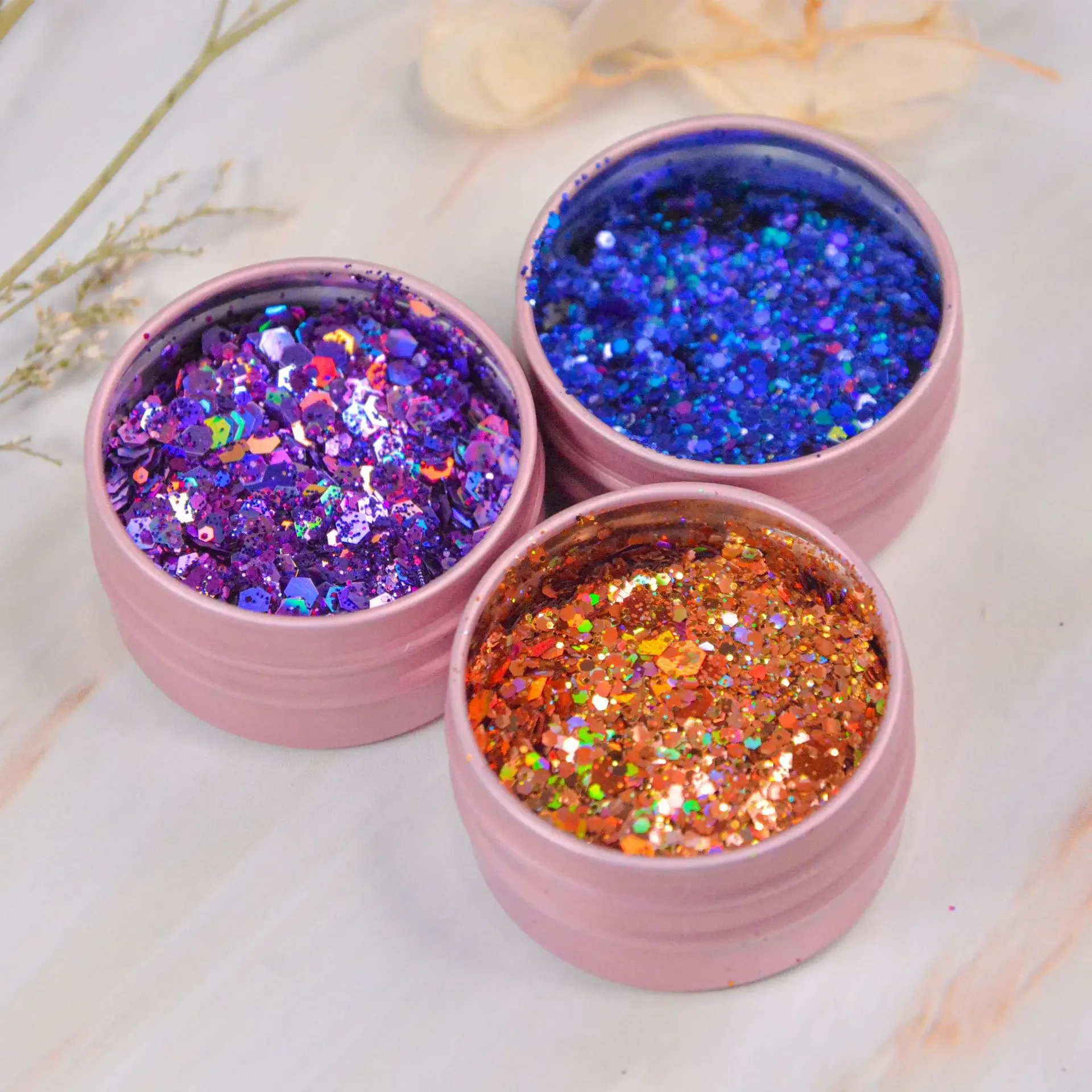 Paillettes Iridescent pour Nail Art, Poudre Chromée, Argent, Paillettes pour Ongles, Hexagone Kly, Flocons Épais, Décoration de Manucure, 1 Boîte, DIY