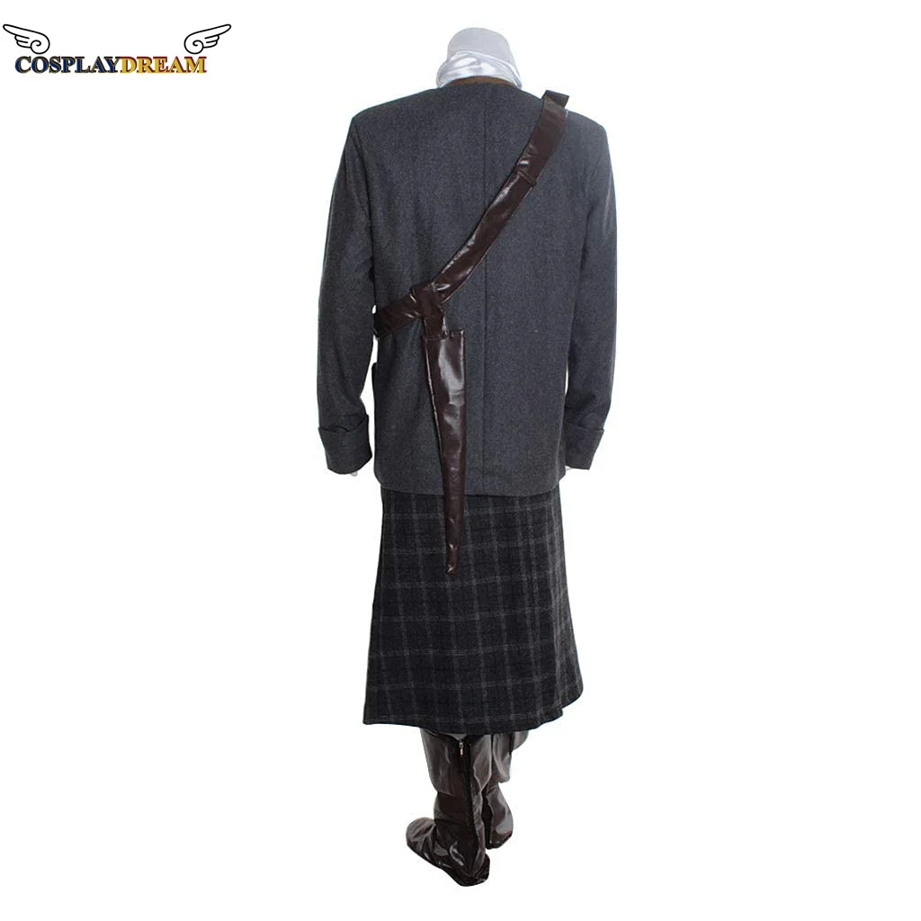 （in stock）Outlander Season 1 Jamie Fraser Cosplay Costme Uniform Suit 15th Scottish Highland Men\'s Uniform Set Halloween Costume