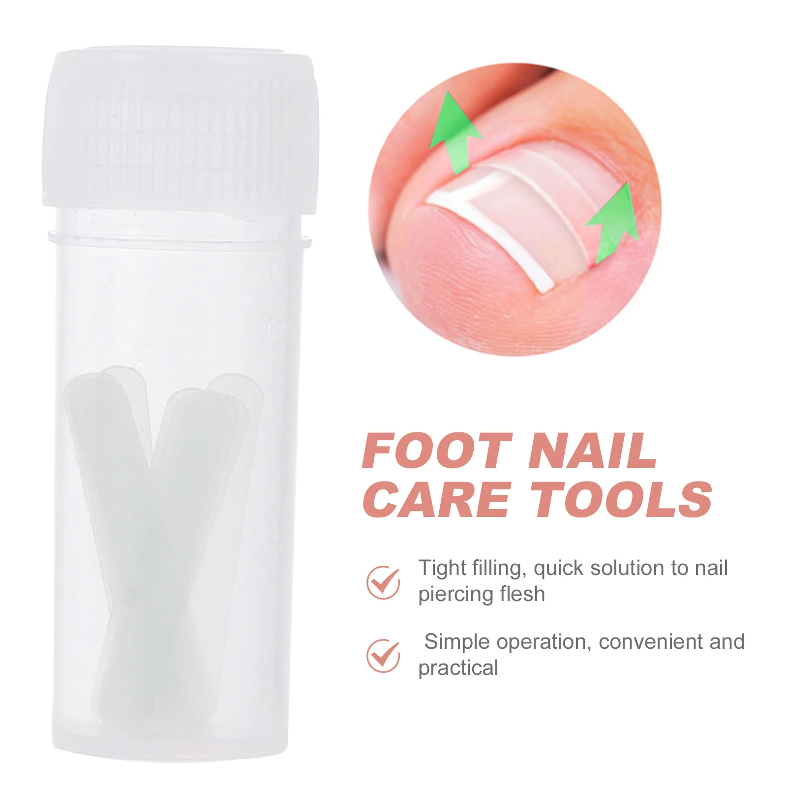 

50pcs Toenail Correction Patches Synthetic Fibers Resin Durable Protect Hallux Valgus Relieve Pain Ingrown Nail Tools Foot Care