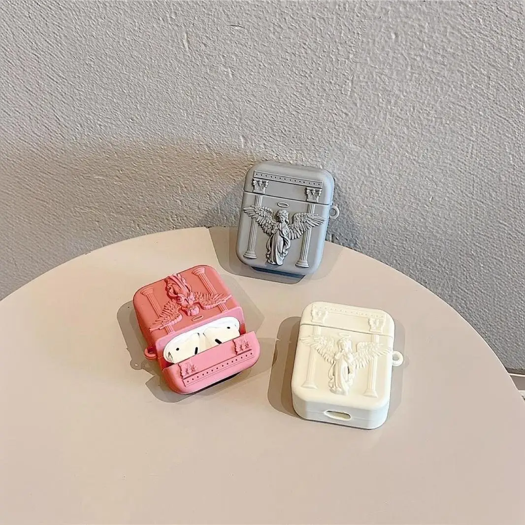 Pray Heaven macht Airpods Pro Apple 2/3 Wireless Bluetooth Anti-Fall-Anti-Ohr-Hülle Cartoon-Hülle Silikon für Anwendungen