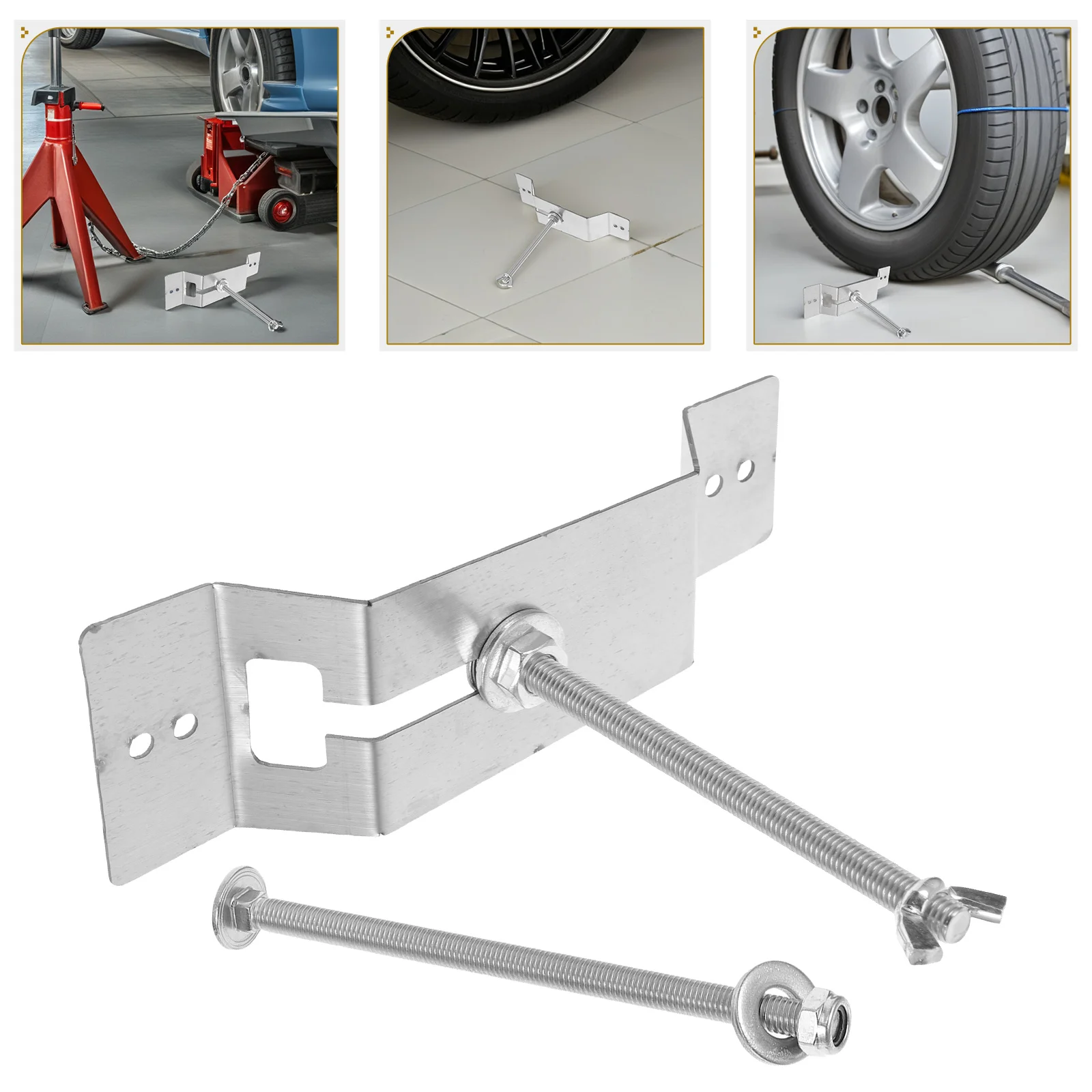 

Wall-Mounted Tire Bracket Universal Spare Carrier Stainless Steel Strong Load Bearing Enclosed Structure Garage