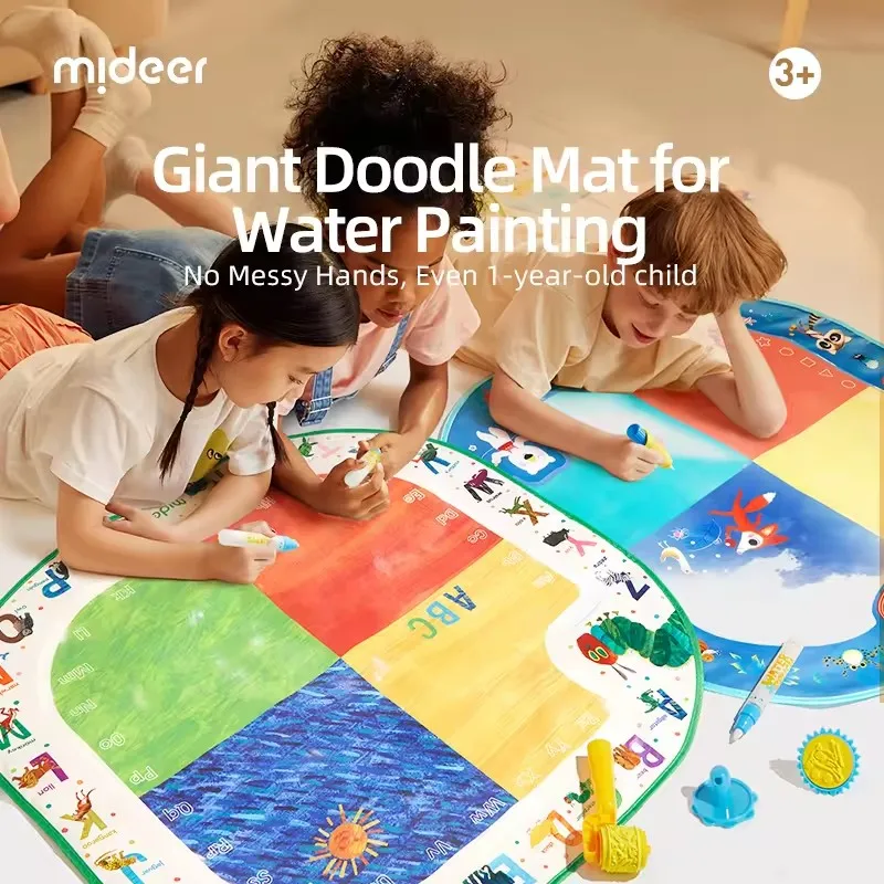 ميدير ماجيك المياه قماش خربش التعليمية الفن حصيرة الرسم أداة ألعاب ترفيهية للأطفال 3Y + #1