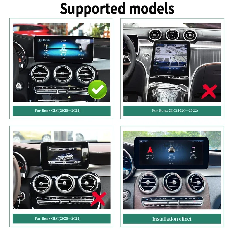 

Carlinkit 6 Беспроводной Android Auto Apple CarPlay Android 14 Bluetooth 5.0 Wi-Fi 360-градусные камеры заднего вида Навигация для Mercedes GLC X2