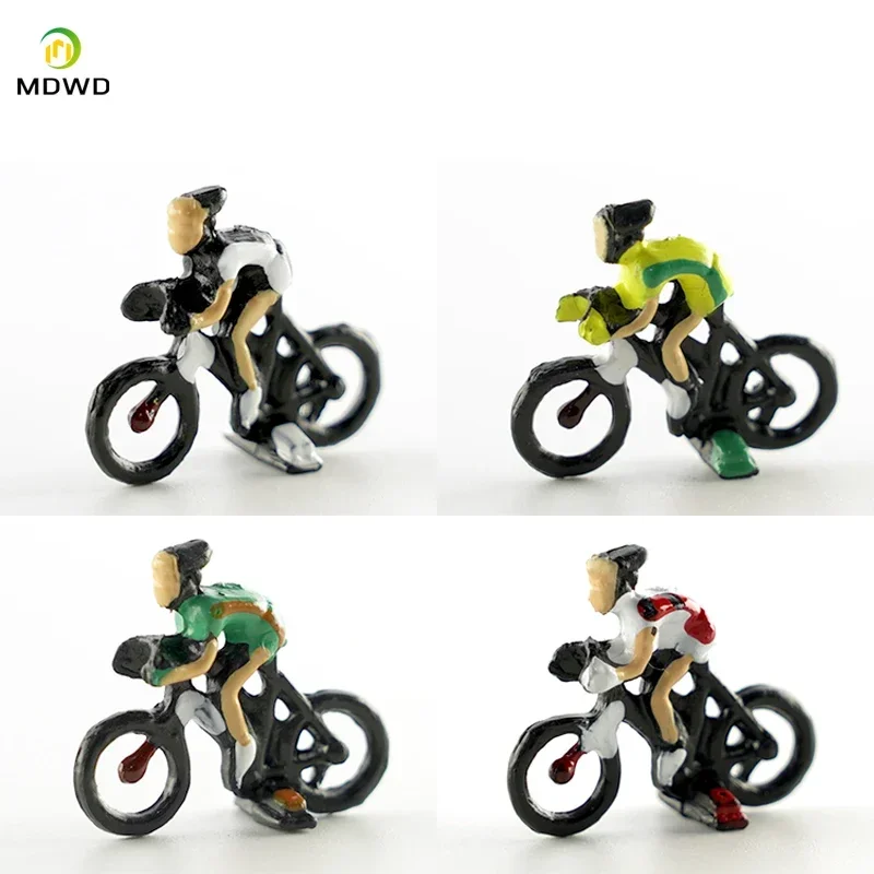 Model Railway HO Scale 1:87 Cyclist Photographer Cycling 15 Different Poses Bicycle Motorcycle