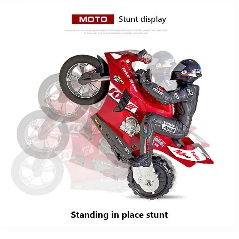 Moto électrique RC pour enfants, équilibre autostable, debout sur une roue, compétition, course, dérive, cascade, voitures, 1/6