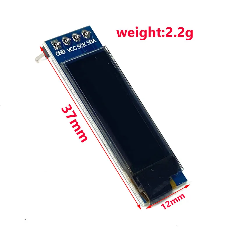 Módulo de pantalla LCD oLED de 0,91 ", IIC 12832, Compatible con 3,3 v-5v