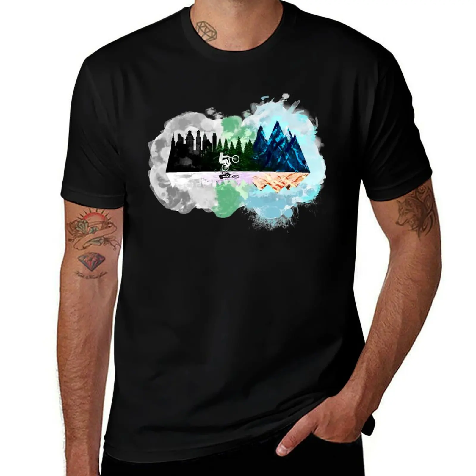 Go to the Mountains T-Shirt Creative Graphic Tee Shirt T-Shirt