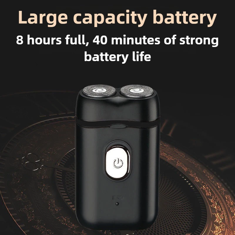 Portable Pocket Double-headed Men's Shaver Usb Charging Floating Shaving Car Mini Electric New Knife Head Wash
