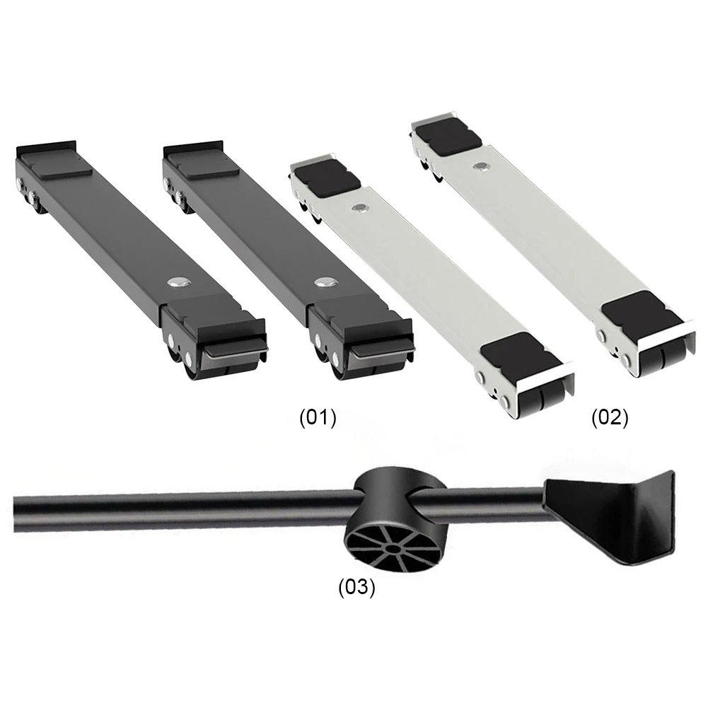 2 قطعة الثلاجة المحمول الأسطوانة قوس متعددة الوظائف للتمديد الأجهزة الأسطوانة المضادة للانزلاق مع عجلات أثاث المنزل تتحرك الأسطوانة
