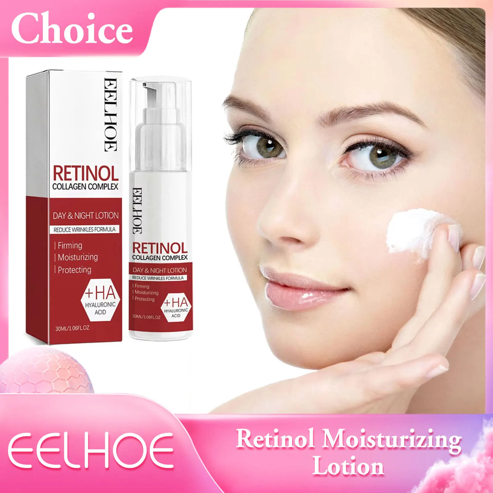 Retinol Face Cream Firming Lifting Emulsion Fade Fine Lines Moisturizing Lotion Collagen Smooth Facial Cream Skin Care Products