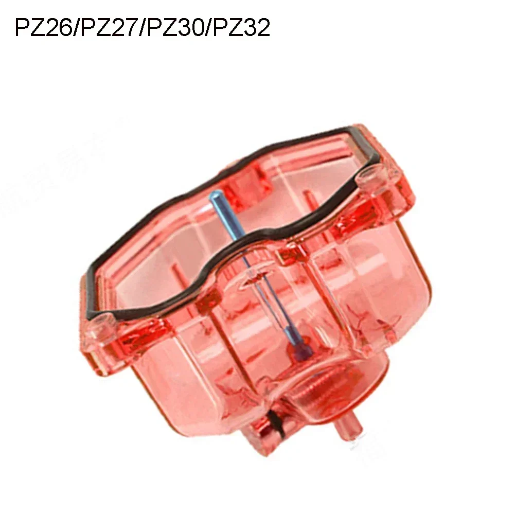 Motorcycle Carburetor Transparent Bottom Float Bowl Shell Red Blue For PZ26 PZ27 PZ30 PZ32 Carb Motorcycle Carburetor Parts