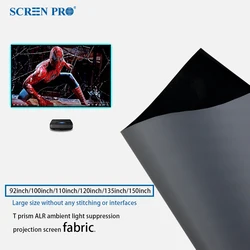 92-150 inch ALR UST Projector Screen Fabric 16:9 T Prism Fabric Without Frame DIY Gray Projection Cloth For Ultra Short Throw