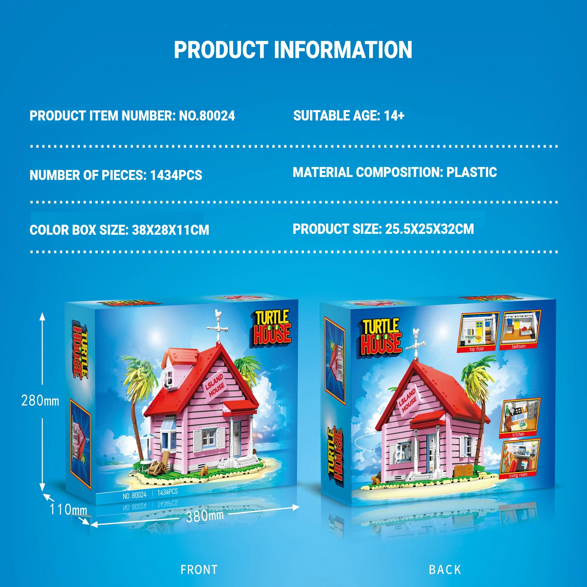 سلسلة مناظر الشوارع: نموذج معماري لمنزل بمنظر بحري قابل للتجميع، لعبة تركيب مكعبات بناء، زينة وهدية عيد ميلاد للأطفال
