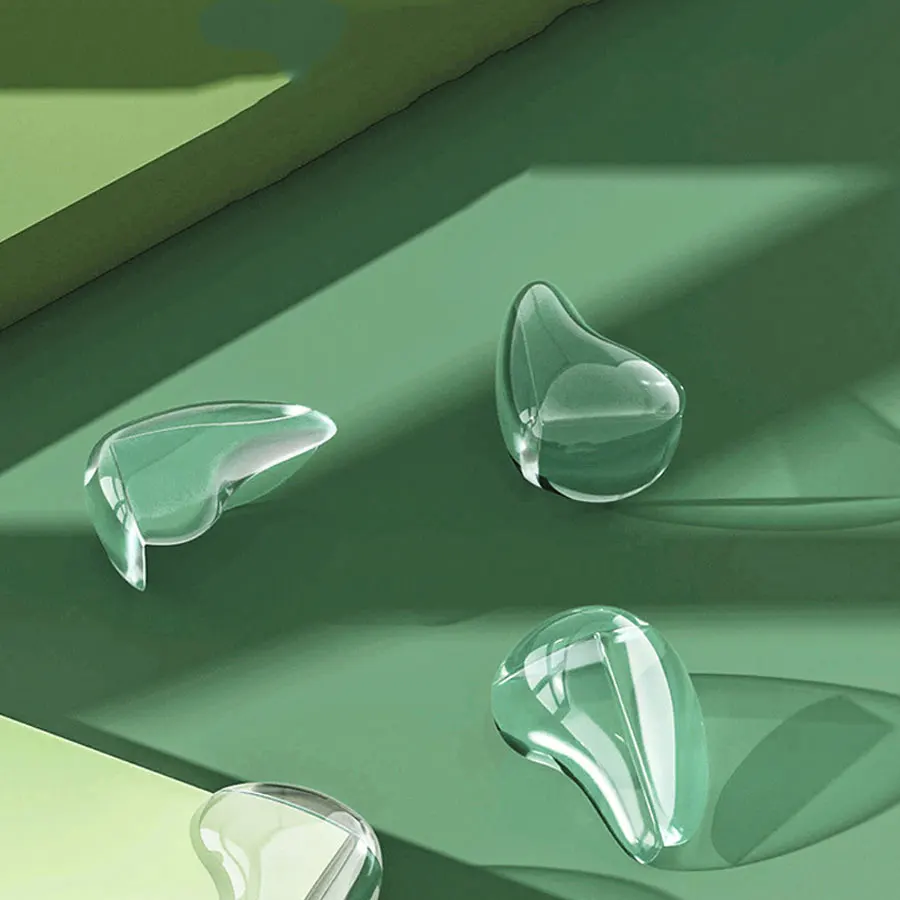 10 Uds. Esquina de mesa anticolisión para niños protección de esquina anticolisión transparente muebles cubierta protectora de silicona