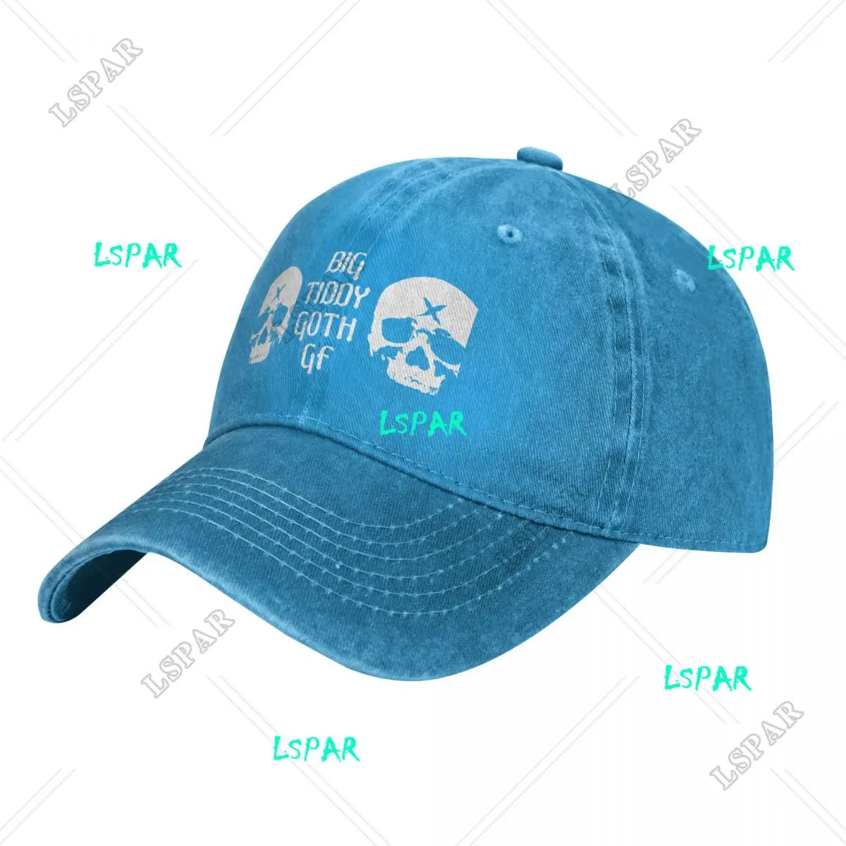 Big Tiddy Goth GF Girlfriend with Skull boobs Baseball Cap New In The Hat Ball Cap Women'S Cap Men'S