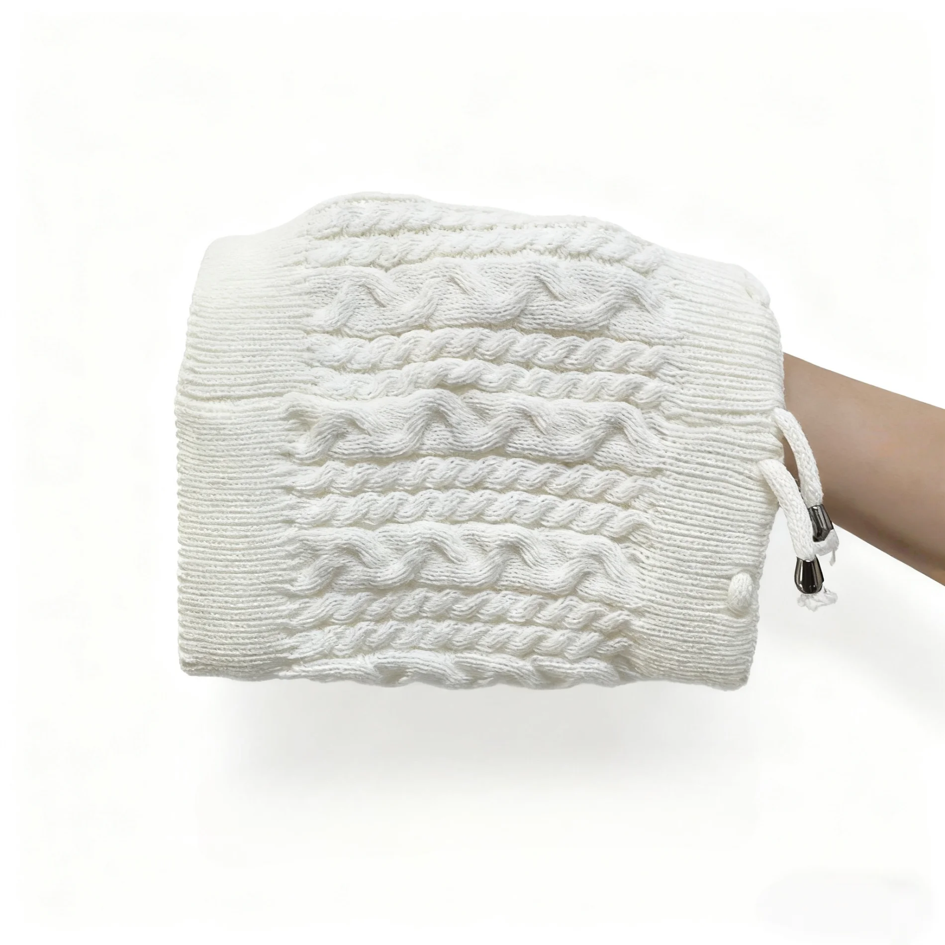 Mehrzweck-Set mit gestrickter Wintermütze und Schal | Warme Thermo-Mütze, Halswärmer, Ski-Gesichtsbedeckung für Damen und Herren, Outdoor, kaltes Wetter – Detail 32