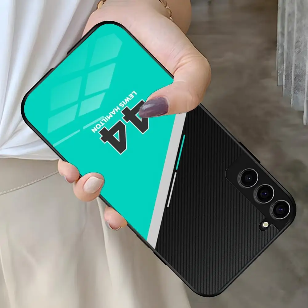 44 L-Lewis H-Hamilton Handyhülle für Samsung A57 A37 A33 5G A54 A36 A35 A56 A52 A17 stoßfeste Glasabdeckung