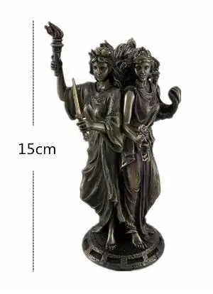 Resin Triple Form Hecate Greek Goddess Statue Good Hope Realization Art Sculpture Figurines Creative Craft Decoration