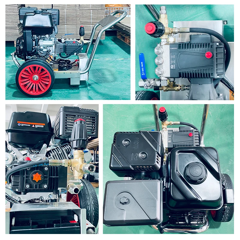 كو هونغ 15hp غسالة الضغط الفولاذ المقاوم للصدأ غسالة الضغط 3600psi 4400 Psi 4 Gpm غسالة الضغط الغاز
