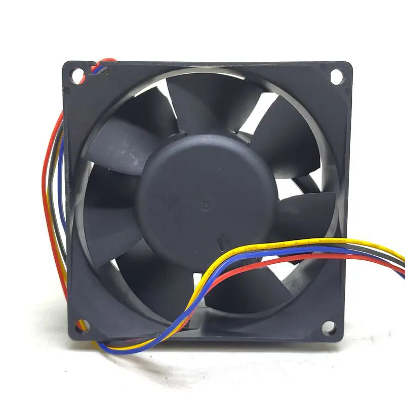 Ventilador de gran volumen de aire para CPU, Control de temperatura PWM de 4 cables, 12V, 8038, 8CM, servidor 0.85A, DA08038B12H