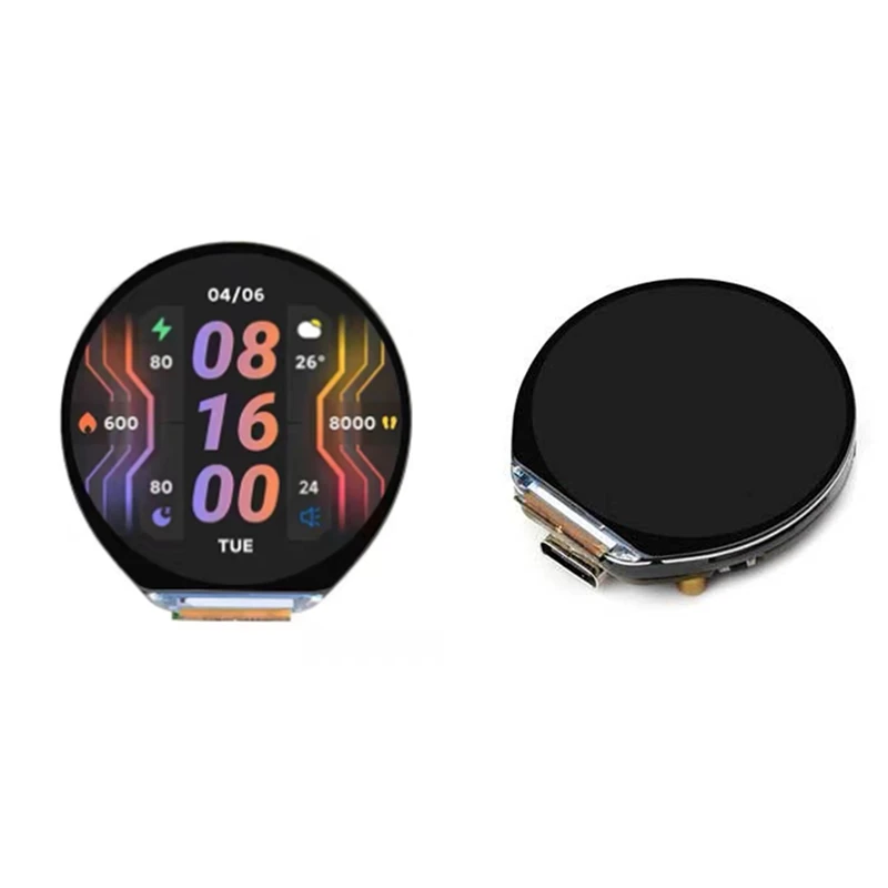 

Плата разработки ABUN-ESP32 S3, 1,46-дюймовый круглый ЖК-дисплей, 1,46-дюймовый дисплей 412X412 QMI8658, датчик/MIC/SD/MP3, аудио