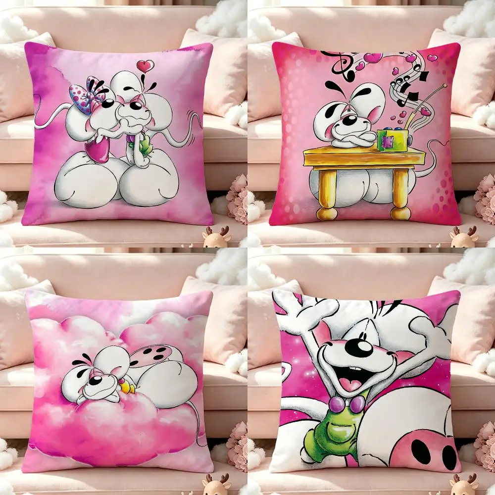 Ip‑DiddlS Cushion Cover Pillow Multi‑size Short Plush Pillow Cute Simple Style For Living Room Bedroom Birthday Gift