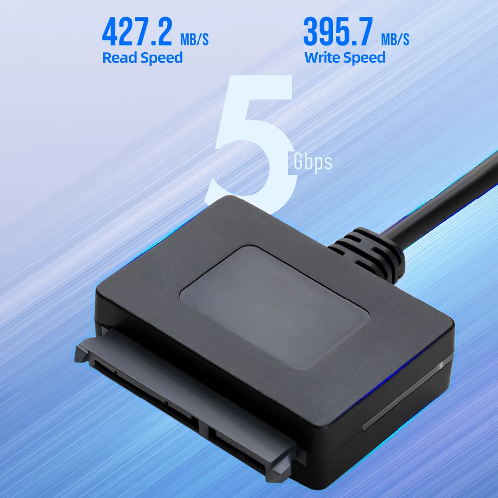 Kabel adapter SATA na USB 3.0, kabel SATA na USB, adapter USB 3.0 na dysk twardy SATA do transferu danych z dysków HDD/SSD 2,5 cala