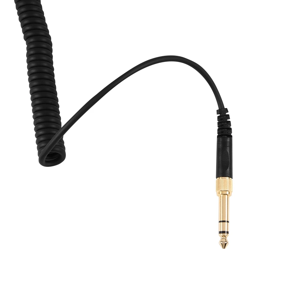 For Beyerdynamic  770/ 770Pro/ 990/ 990Pro Earphones Headphones Audio Spring Wire Coil Cable Audio Cable for Beyerdynamic