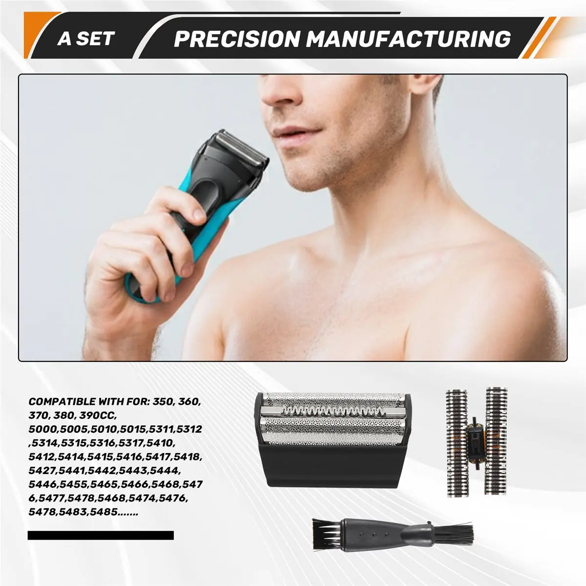 Сменная бритвенная сетка и режущий блок bismok 31B для бритв Braun 360, 380, 390, 5414, 5610, 5612, 5877, 5770, 5775