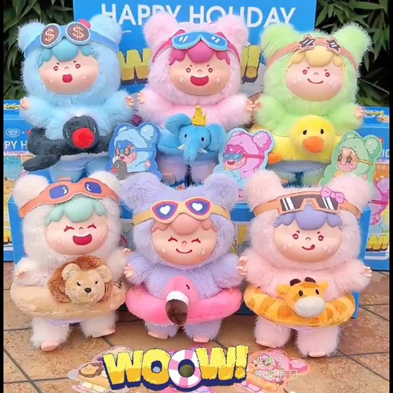 

Wow Happy Holiday Series, плюшевая слепая коробка, милые модные игровые куклы, брелок, подвеска, украшение для рюкзака, украшение, коллекционные подарки для девочек