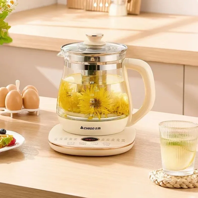 Multifunctional Health Kettle, Household Large-capacity Water Kettle, Can Be Booked To Cook Tea, High Borosilicate Glass Kettle