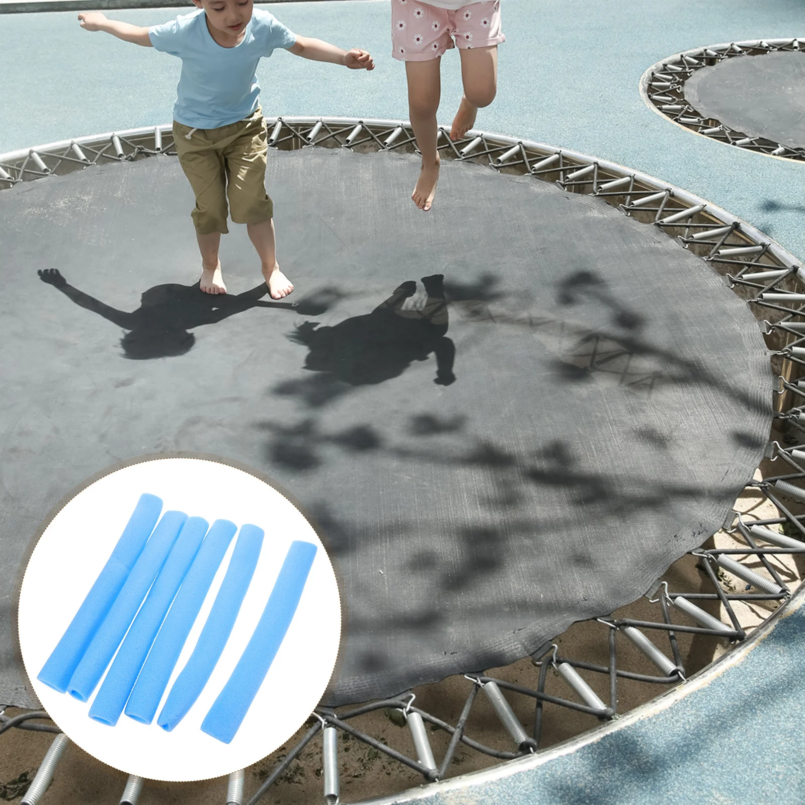 

6Pcs Children's Trampoline Foam Tubes Anti-Collision Pole Padding Safety Cover for Indoor Outdoor Use Trampoline Accessories