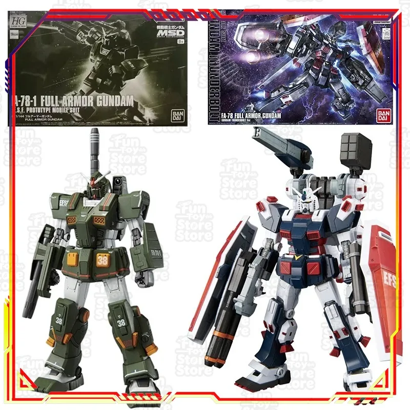 

Bandai Gundam FA-78-1 FULL ARMOR Gundam FA-78 THUNDERBOLT Ver Action Figure HG 1/144 Anime Model Kit Building Toy Collectible