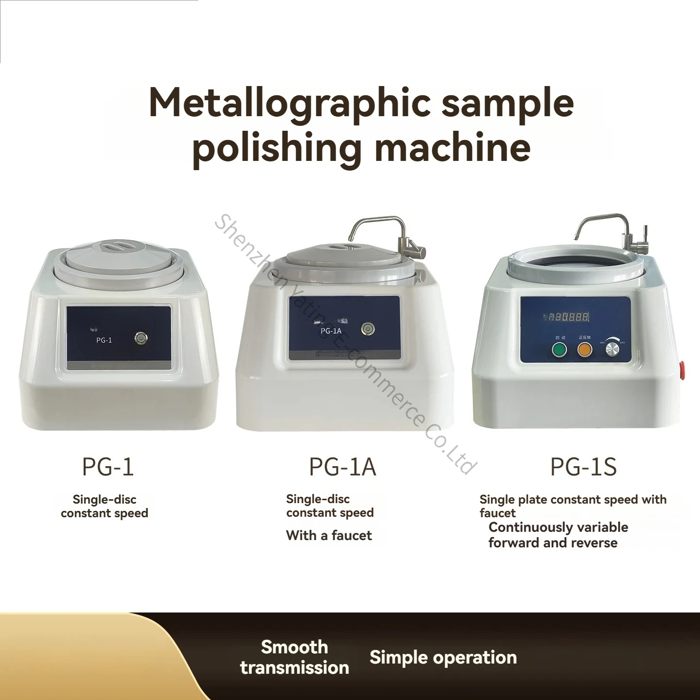 Disc Polishing Machine Stepless Speed Regulation Mirror Metallographic Sample Double Disc Grinding and Polishing Machine