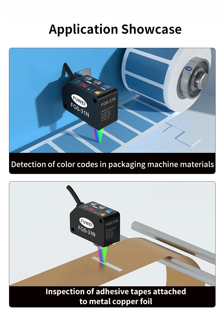 FGS-31N Infrared High-Precision Measurement Color Label Recognition Color Sensor High Accuracy Identifying Photoelectric Sensors – Detail 9