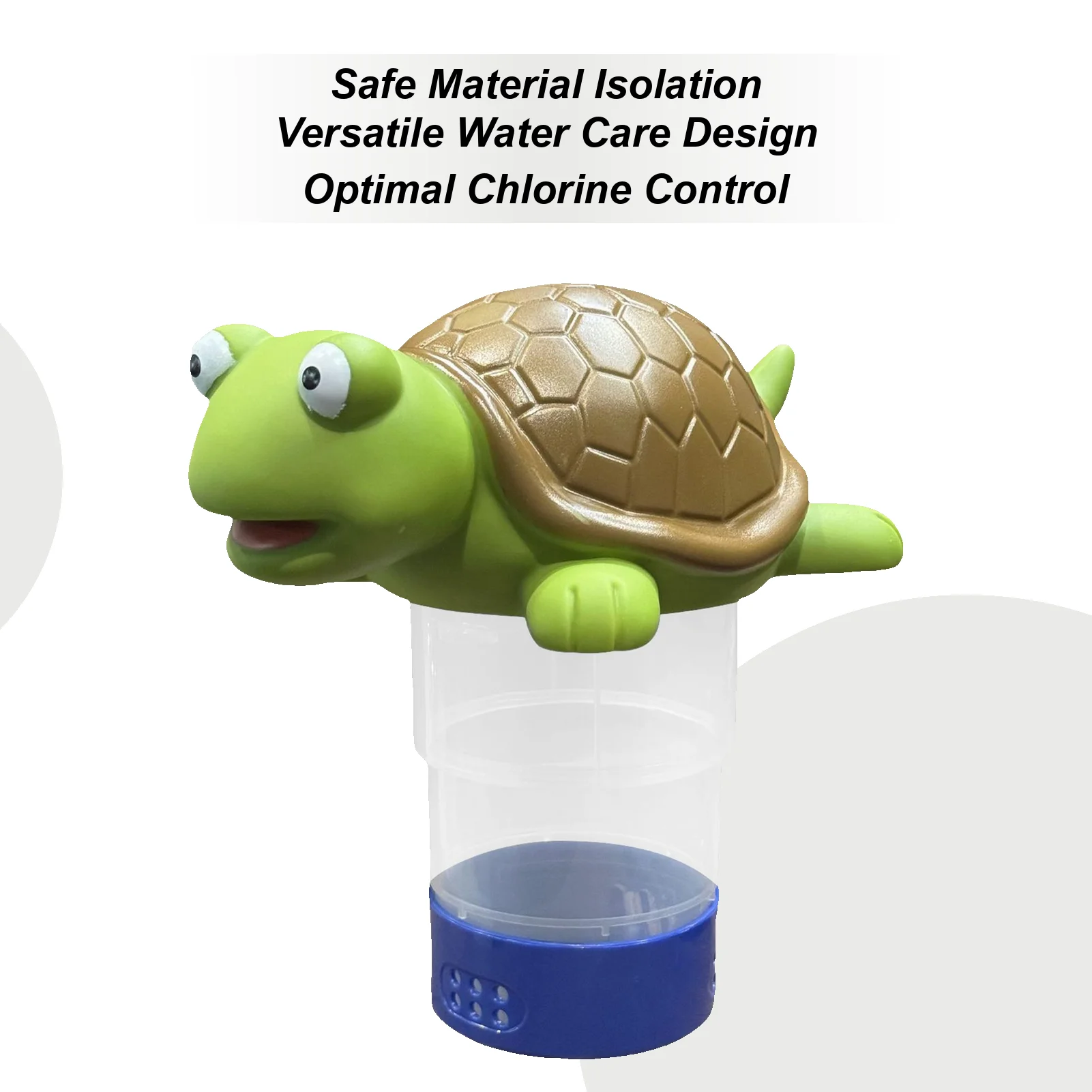 

Turtle Chlorinator Chlorine Dispenser Cute Tablets Holder Safe Clear Animal Floating Chlorinator For Hotel Garden Backyard Party