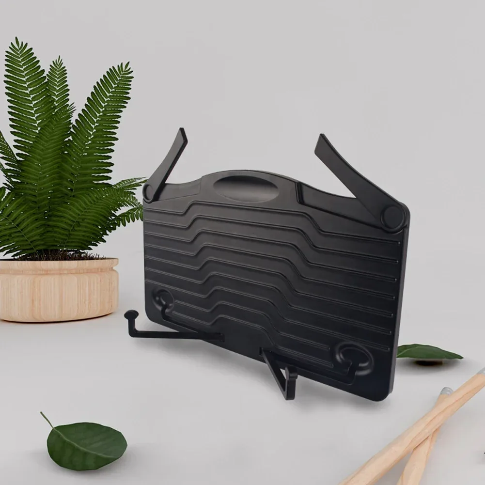 

Portable Tabletop Music Stand Sheet Book Holder Black For Tablet Reading Piano Smartphone Book Read Document Stand Holder Light
