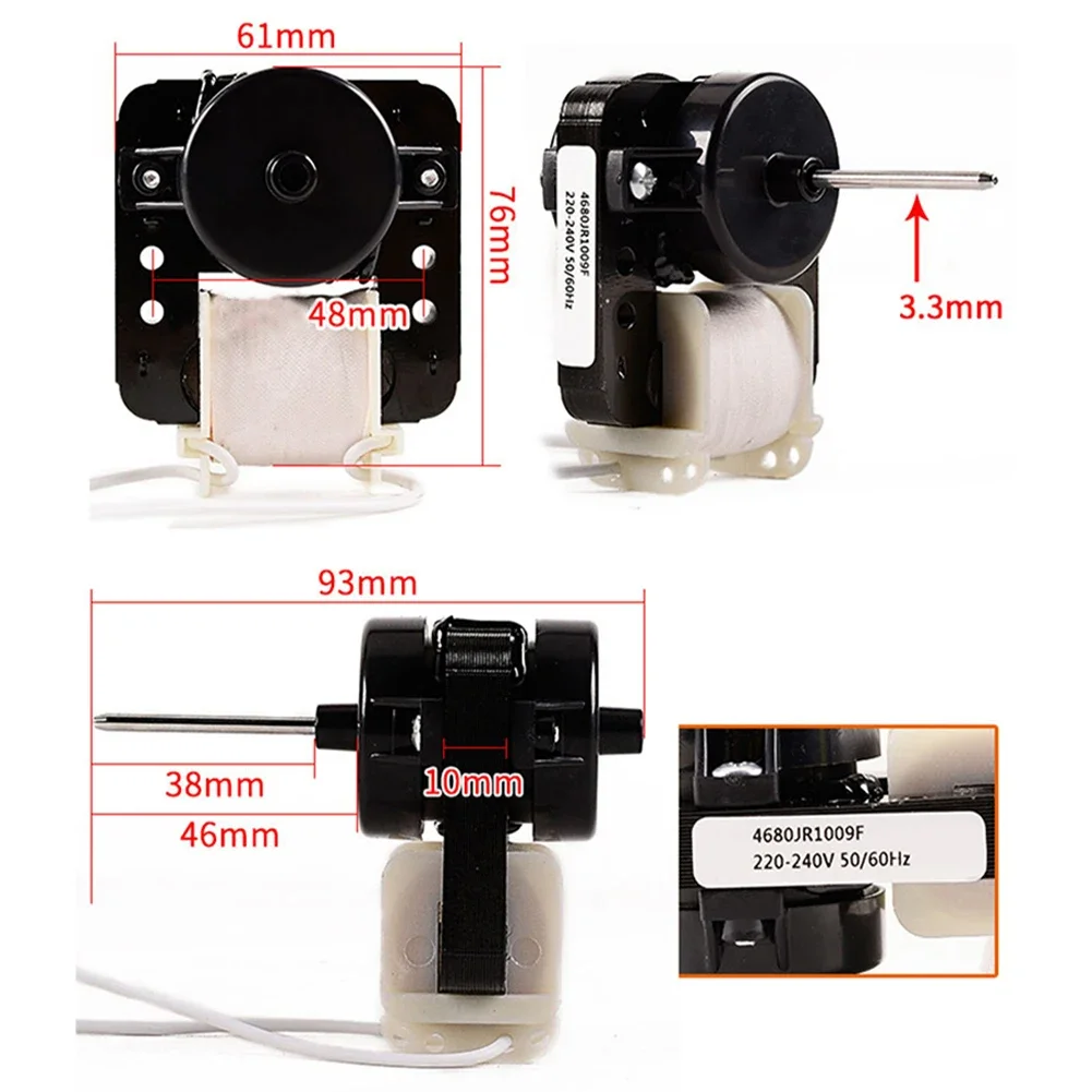 Motor de Ventilador de Geladeira Útil Fácil de Instalar Substituição de Reparo de Qualidade Economiza Tempo e Dinheiro 220v240v Alta Qualidade