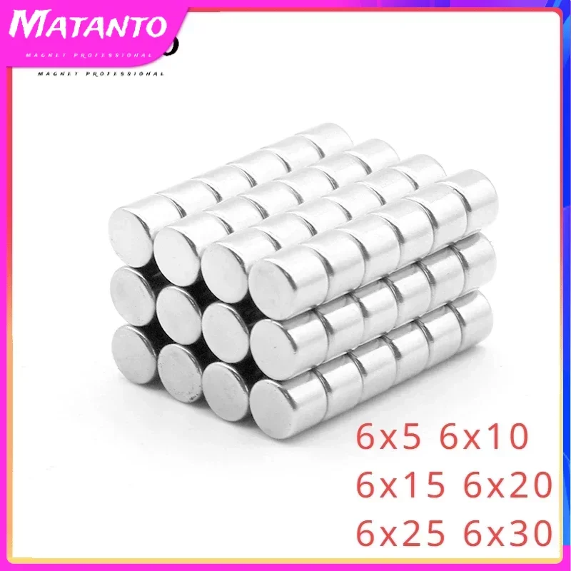 

6x5 6x10 6x15 6x20 6x25 6x30mm Disc Rare Earth Neodymium Magnets N35 Small Round Search Magnet Strong 6x5 6x10 6x15 6x20