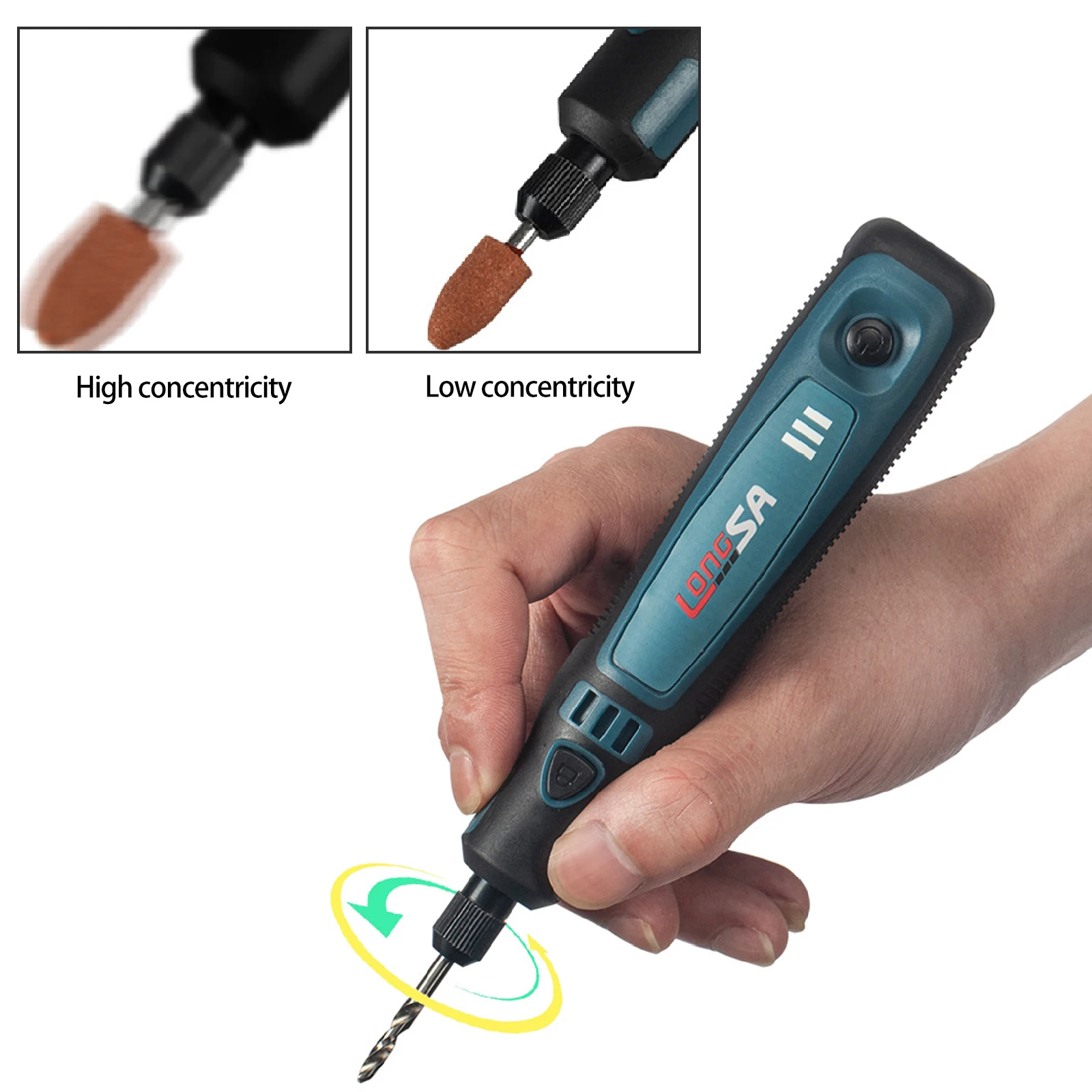 Cordless Drill Grinder Rotary Tool Rechargeable Battery Wood Engraving 3 Speed Mini Engraving Pen