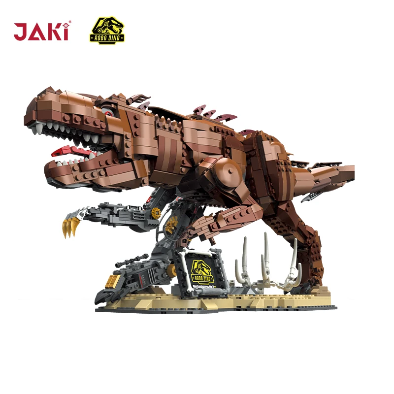 

JK8101-1 Dinosaur Age mechanical Tyrannus Triceratops Tyrannosaurus Rex model Child and adult building block dinosaur toy