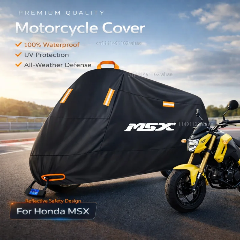 

For Honda 2013-2022 Outdoor Motorcycle Cover Waterproof Heavy Duty Polyester Tarpaulin UV Protective Rain Dust Sun Scooter Cover