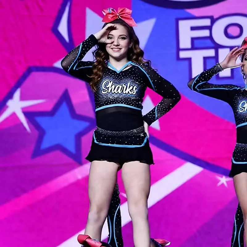 

Custom Children's Cheerleading Uniform Suit Elastane/polyester, Suitable for Basketball and Holiday Celebrations