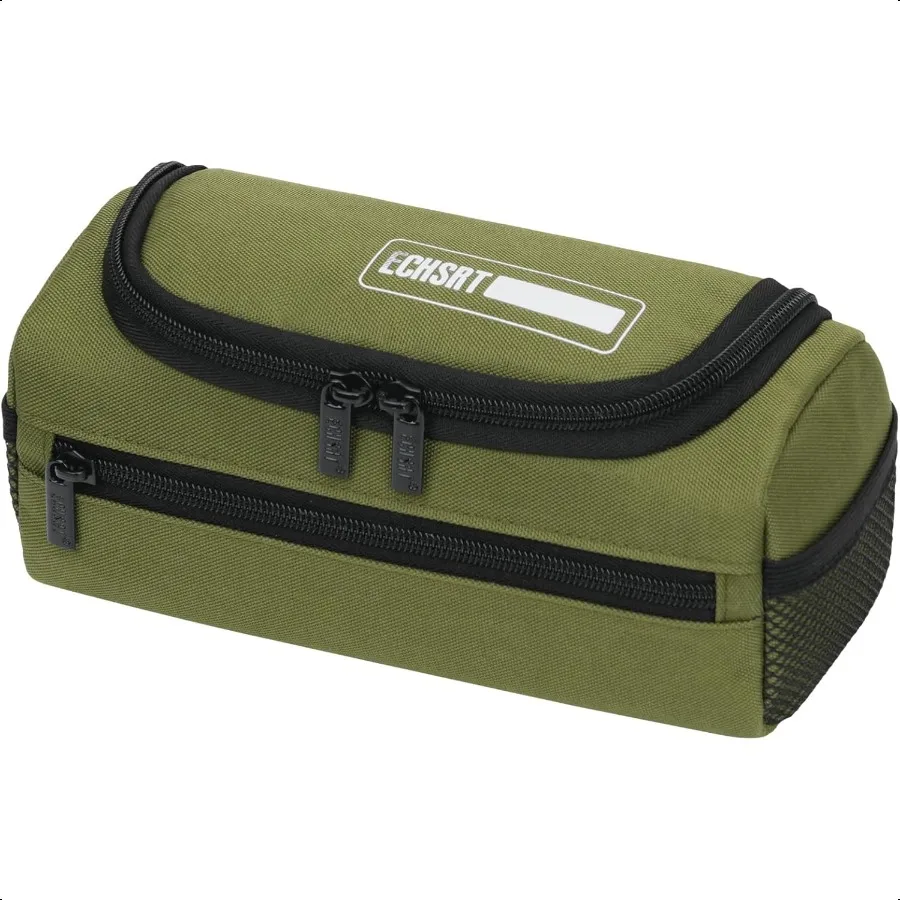 منظم مقلمة جامبو للرجال والنساء، حقيبة أقلام رصاص ذات سعة كبيرة جدًا، حقيبة تخزين قوية محمولة للسفر في المكتب